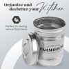 Amici Home Farmhouse Galvanized Canister - 76 oz Gray Metal Canister with Handled Lid, Ideal for Storing Dry Foods and Kitchen Essentials - 2 of 4