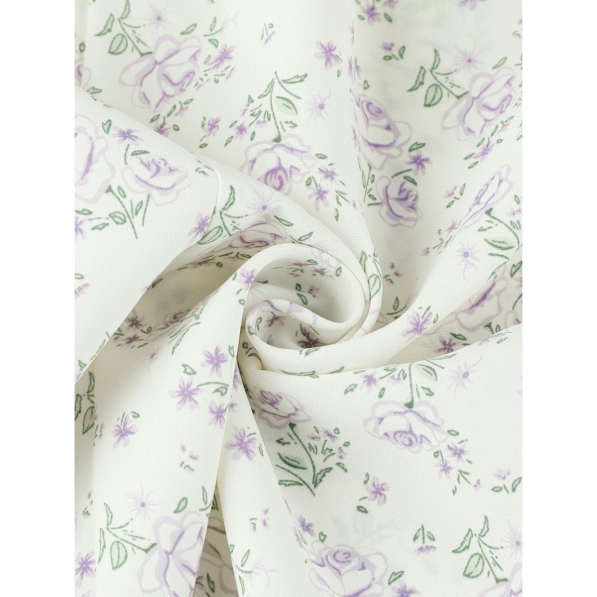 Женские платья INSPIRE CHIC Women's Fit and Flare Peter Pan Collar Floral Dress White Small — фото 4