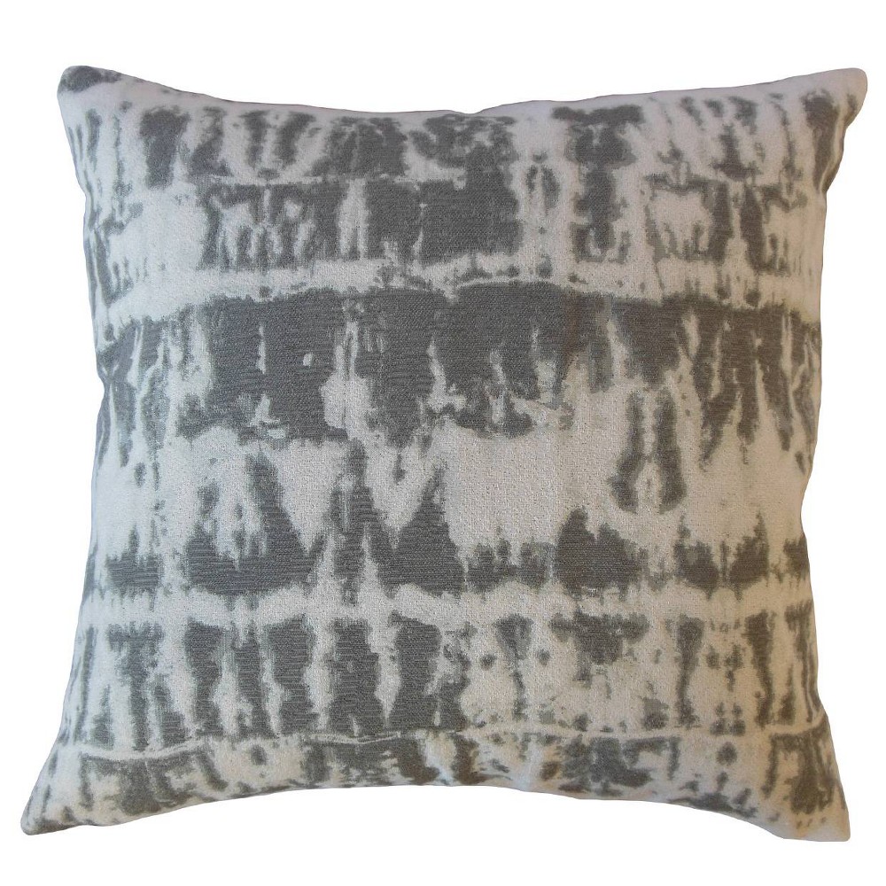 Photos - Pillow Barmer Pattern Square Throw  Gray -  Collection