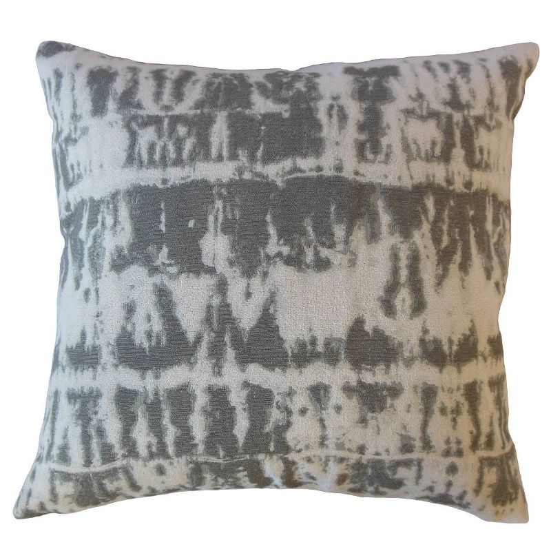 Barmer Pattern Square Throw Pillow Gray - Pillow Collection, 1 of 4