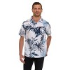Canada Weather Gear Men’s Short Sleeve Button-Down Shirt – Casual Lightweight Printed Shirt with Chest Pocket - 3 of 4