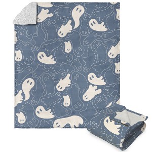 Halloween Silk Touch Faux Shearling Throw Blanket - 1 of 4