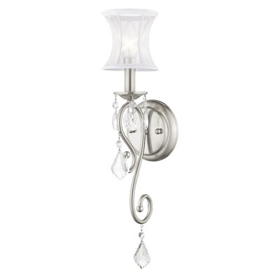 Livex Lighting Newcastle 1 - Light Wall Light in  Brushed Nickel