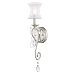 Livex Lighting Newcastle 1 - Light Wall Light in  Brushed Nickel - 1 of 1