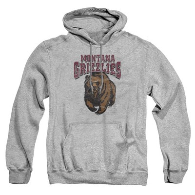 Men's University Of Montana Distressed Primary Pull-Over Hoodie