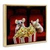 Stupell Industries Mice Movie Theater Popcorn Floating Frame Canvas Art, Gold, 21" x 17" - 2 of 4