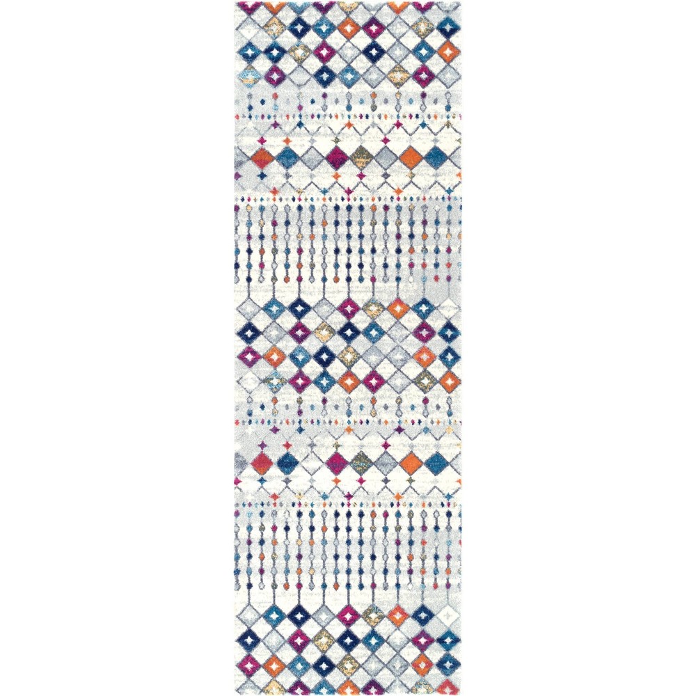 nuLOOM Moroccan Blythe Area Rug - 6' 7 x 9' Light Multi