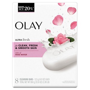Olay Ultra Fresh Bath Bar with Notes of Rosewater - 1 of 4