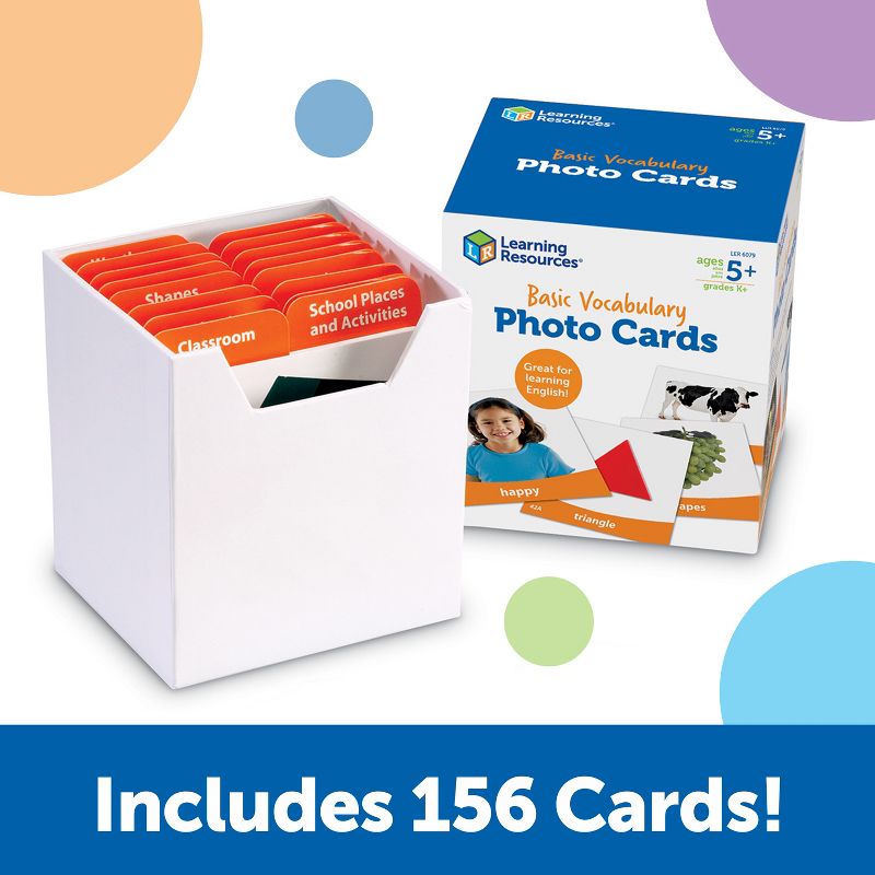 Learning Resources Basic Vocabulary Photo Cards, Ages 5+, 3 of 6