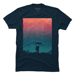 Men's Design By Humans Cosmic downpour By radiomode T-Shirt - 1 of 4
