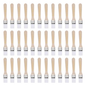 Unique Bargains Nylon Bristle Wood Handle Wall Cabinets Fences Paint Brushes 36 Pcs - 1 of 4
