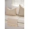 Cotton Herringbone Throw with Tassels 55x75 - Anaya - 3 of 4