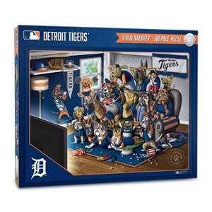 MLB Detroit Tigers Purebred Fans 'A Real Nailbiter' Puzzle - 500pc - 1 of 3