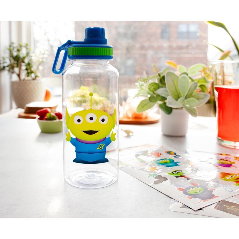 Silver Buffalo Disney Pixar Toy Story Alien 32-Ounce Twist Spout Water Bottle and Sticker Set, 4 of 10