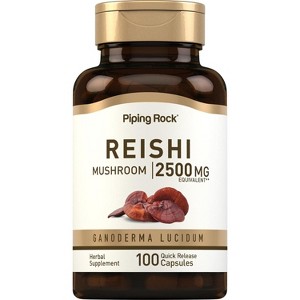 Piping Rock Reishi Mushroom Supplement 2500mg | 100 Capsules - 1 of 4