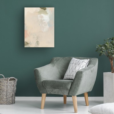 Muted Pastel Abstract Canvas Art in Soft Hues, 24x32
