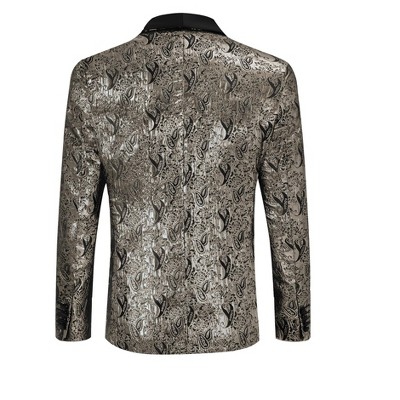 YesFashion Men's Fashion Blazer Suit Jacket Shawl Lapel One Button Luxury Weddings Party Dinner Prom Tuxedo — фото 3