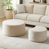 Sapphtopaz Modern Nesting Coffee Table Set of 2 with Storage, Modern Foam Living Room Tables, End Table Center Table for Living Room - 2 of 4