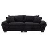 NicBex Corduroy Sofa Sleeper Loveseat Sturdy 550lbs Capacity for Bedroom/Living Room/Apartment - 4 of 4