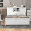 Full Size Platform Bed with Storage Headboard and 2 Drawers - ModernLuxe - 2 of 4