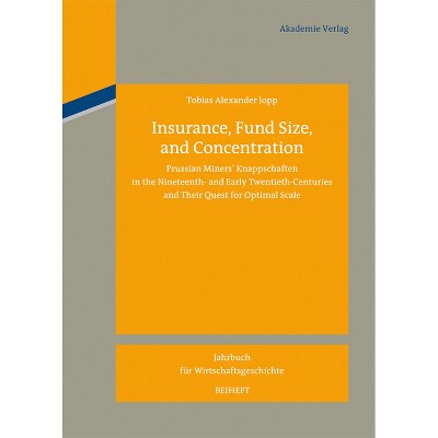 Insurance, Fund Size, and Concentration - (Jahrbuch Für Wirtschaftsgeschichte. Beihefte) Abridged by  Tobias Alexander Jopp (Hardcover)