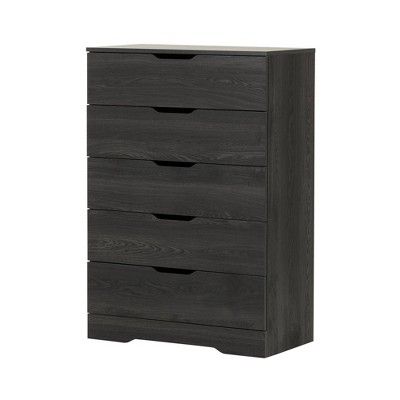 Holland 5 Drawer Chest Gray Oak - South Shore