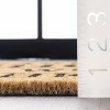 Nuloom Coir Leave Your Shoes and Worries Indoor and Outdoor Doormat, 1' 5" x 2' 5", Natural - 3 of 4