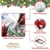 Christmas Tablecloth Farmhouse Xmas Santa Claus Table Covers for Kitchen Dining Room Banquet Party - 2 of 4