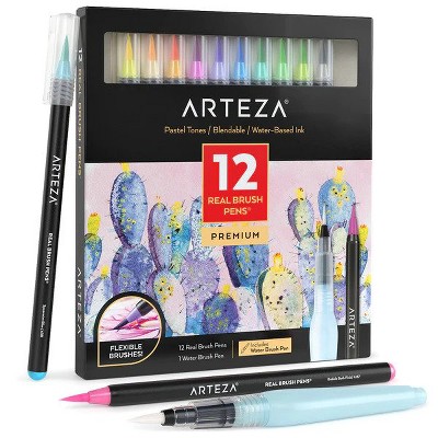 Arteza Real Brush Pens, Portrait Tones - 12 Pack 