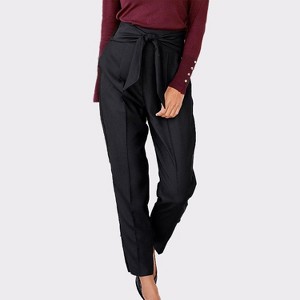 Women's Tie Front High Waisted Pants - LASCANA - 1 of 4