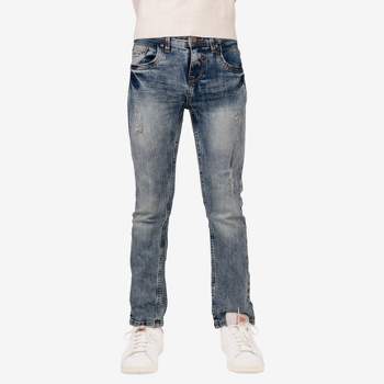 X RAY Boy's Ripped and Repaired Stretch Jeans