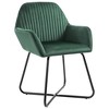 vidaXL Dining Chairs 2 pcs Green Velvet - 2 of 4
