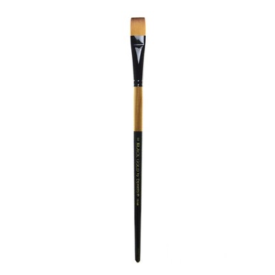 Dynasty Black Gold Series Long Handled Synthetic Bright Brushes, Series 1526