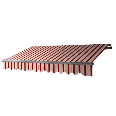 ALEKO 13 x 10 feet Retractable Black Frame Home Patio Canopy Awning 13'x10'