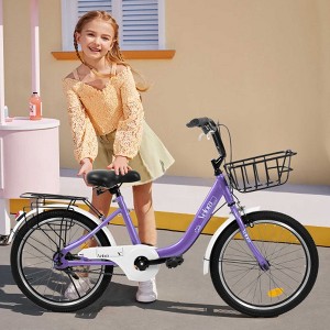 AENKYO 20-Inch Kids Bike for Boys & Girls Ages 6-12, Front Basket & Rear Rack Easy Assembly - Pink Children's Bicycle - 1 of 4