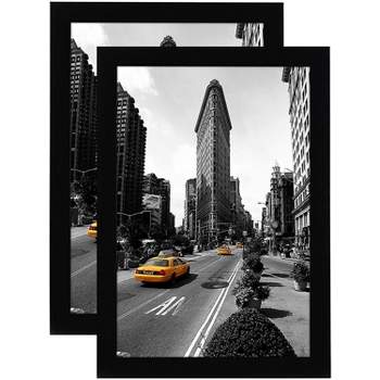 Americanflat Picture Frame with tempered shatter-resistant glass - Available in a variety of Sizes and Colors