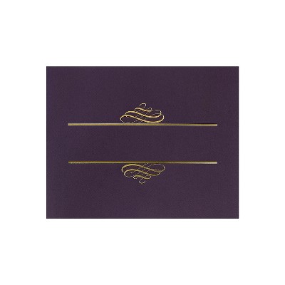 Masterpiece Studios Certificate Holders 9.375" x 12" Plum 5/Pack (903106)