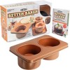 Cook's Choice 2-In-1 Better Baker Edible Food Bowl & Muffin Maker w Recipe Cookbook- Two 5" Bowls or Cupcakes- Double-Sided Stainless Steel Non-Stick - 3 of 4