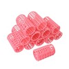 PiccoCasa Self Grip Large Plastic Hair Curlers Rollers for Long Fine Medium Hair Pink 12 Pcs - 3 of 4