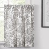 Ellis Curtain Victoria Park Toile Room Darkening Rod Pocket Window Curtain Panel with Ties - 4 of 4