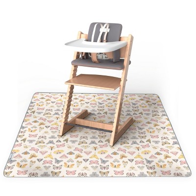 Tiny Twinkle Mess-Proof Splat Mats for Under High Chairs or Table Cover for Art Projects for Baby and Toddler (51" x 51")