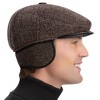 Collections Etc Men's Herringbone Flannel Hat - 3 of 4