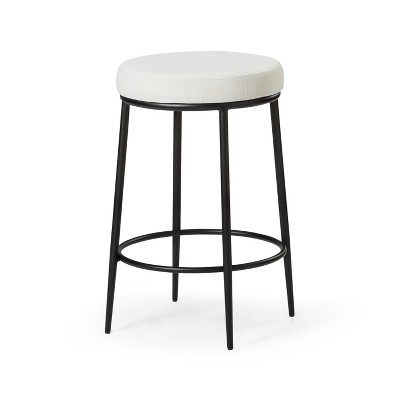 Maven Lane Stella Backless Fabric Counter Height Bar Stool