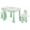 Costway 5in1 Kids Activity Table Chair Set AR Function Water Building Block Craft Table - 2 of 4