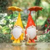 Garden Gnome with Umbrella and Woodland Animals (Set of 2) - 2 of 4