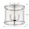 Crystorama Lighting Devon 3 - Light Flush Mount in  Polished Nickel - 2 of 4