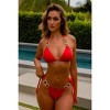 Moda Minx Boujee 'Red' Triangle Crystal Bikini Top - 3 of 4