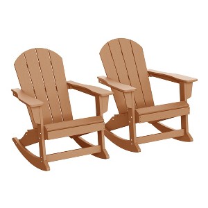 WestinTrends  Outdoor Patio Porch Rocking Adirondack Chair - 1 of 4