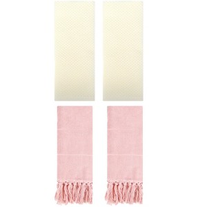 REGALWOVEN 4 Pcs Cotton Bathroom Hand Towels for Spa, Hotel - 1 of 4