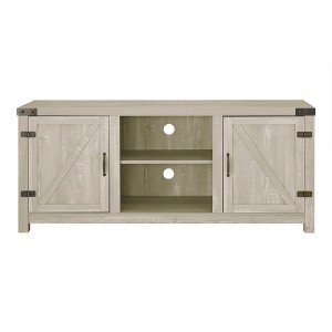 Cesicia Modern Farmhouse Barn Door 3-Shelf TV Stand for TVs up to 65" - 1 of 4